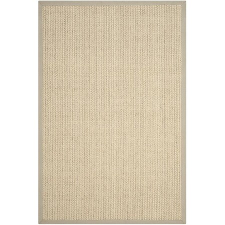 Safavieh Natural Fiber Hand Woven Rectangle Rug- Light Grey- 9 X 12 Ft. NF475C-9